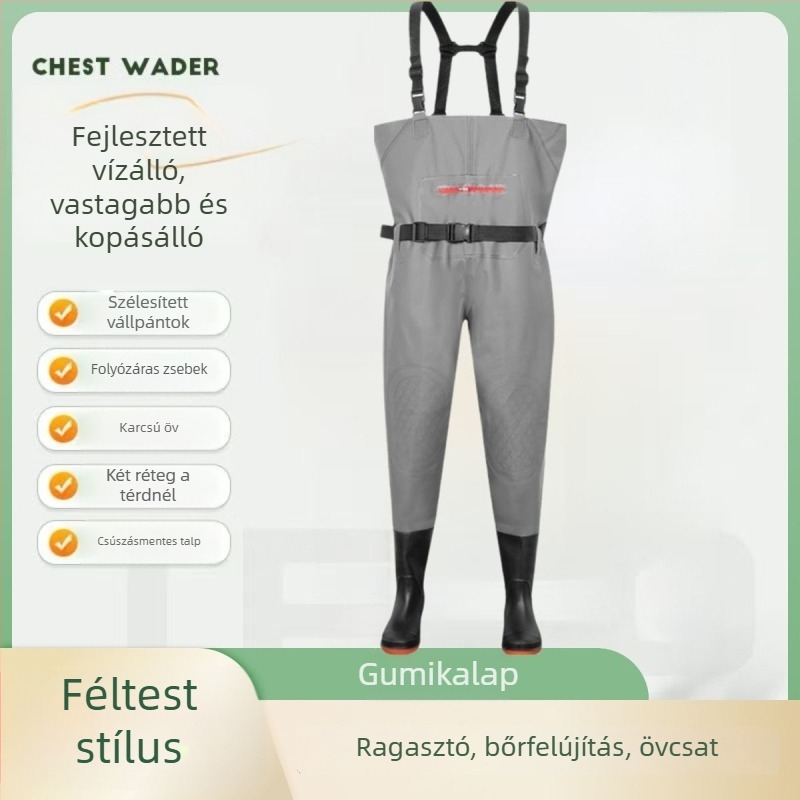 Vízhatlan halászati overall mellénnyel, EVENT anyag, sugárzásvédelmi funkció, tavasz, férfiak