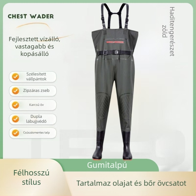 Vízhatlan halászati overall mellénnyel, EVENT anyag, sugárzásvédelmi funkció, tavasz, férfiak