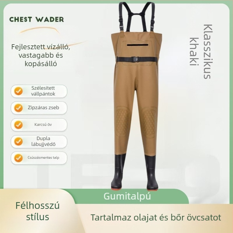 Vízhatlan halászati overall mellénnyel, EVENT anyag, sugárzásvédelmi funkció, tavasz, férfiak