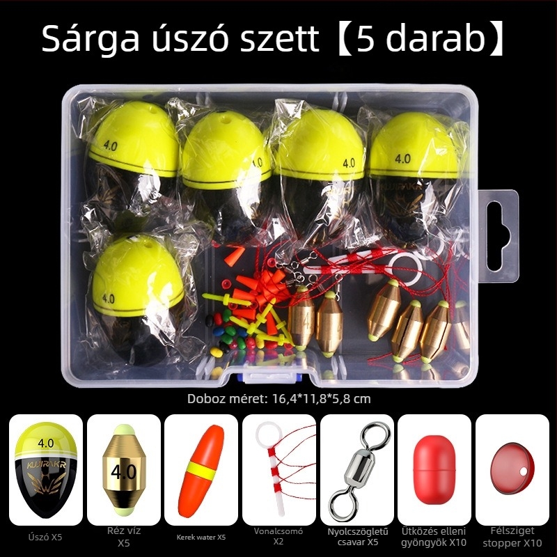 Vertikális sodrású úszó készlet tengeri és sziklához — hosszú dobás, műanyag kivitel, márka A Little Red