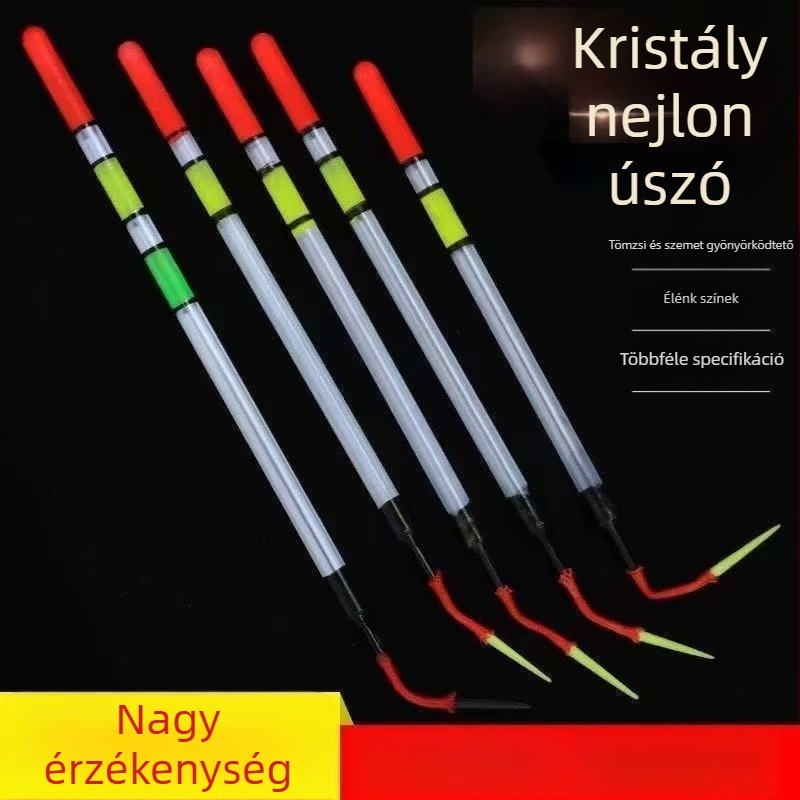 Átlátszó úszócső alakú horgászpop, új bevonat típus, vast és jól látható, rendkívül érzékeny, vadvízi keszeg horgászatához sekély vizekben, növényzet között.