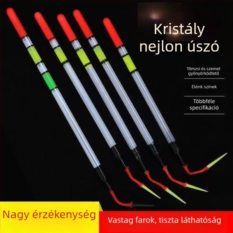 Átlátszó úszócső alakú horgászpop, új bevonat típus, vast és jól látható, rendkívül érzékeny, vadvízi keszeg horgászatához sekély vizekben, növényzet között.