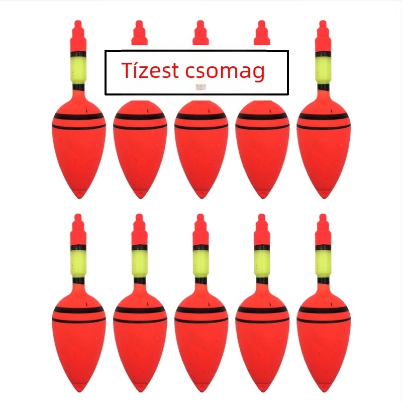 Horgász úszókészlet: nagy hasú úszó, gömb alakú úszó, hosszú dobású úszó, tengeri és sziklához alkalmas, ABO úszó, robbanó horogú úszó, nagyfejű pontyhoz