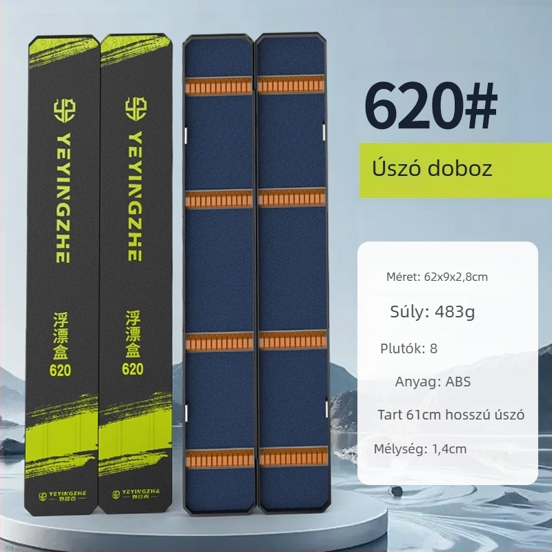 Camper horgász úszódoboz – kétszintes, széles, ABS