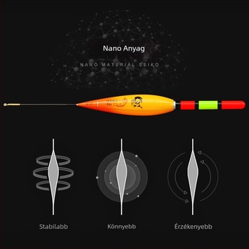 Gnawing Fish fényes úszó horgászatra – nappal/éjszaka használható, színváltó, elektronikus úszó nagyhalakhoz