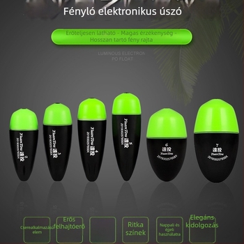 Úszó tengeri horgászathoz LED-es világítással, ütközésmentes dizájn, hosszú dobás — műanyag — Fish Hunter