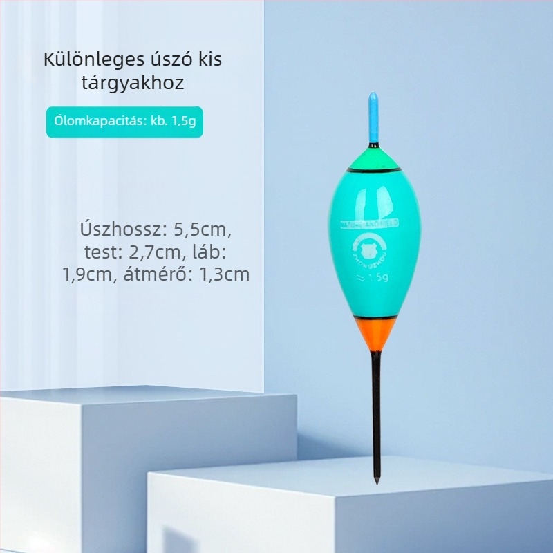 Műanyag horgász úszó patakokhoz, sekély vízre tervezve