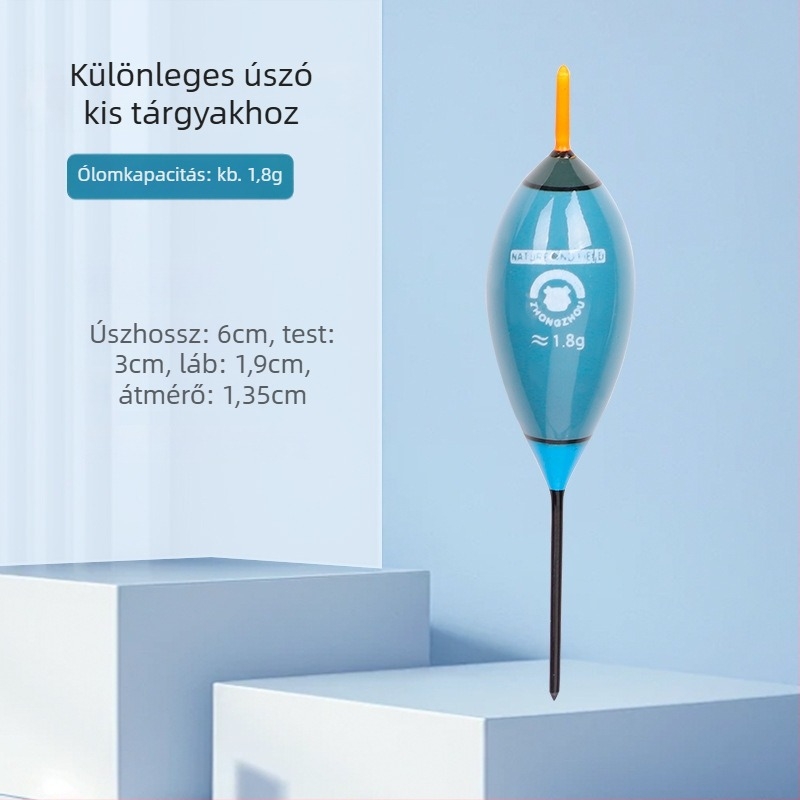 Műanyag horgász úszó patakokhoz, sekély vízre tervezve