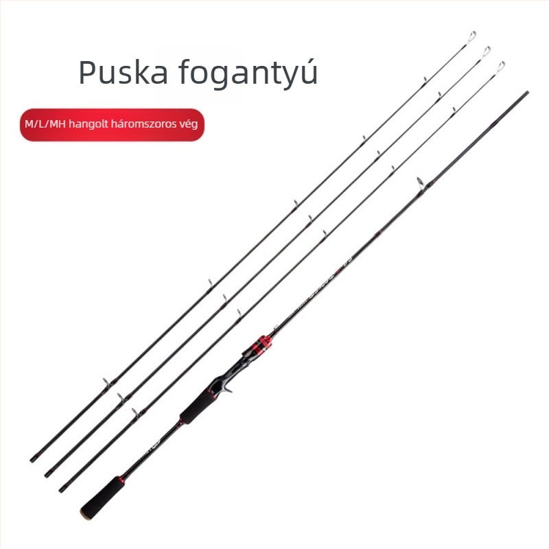 Jon márkájú műcsalis pálca egyenes és pisztoly markolatával, szénszálas anyagból, hosszú távú dobás