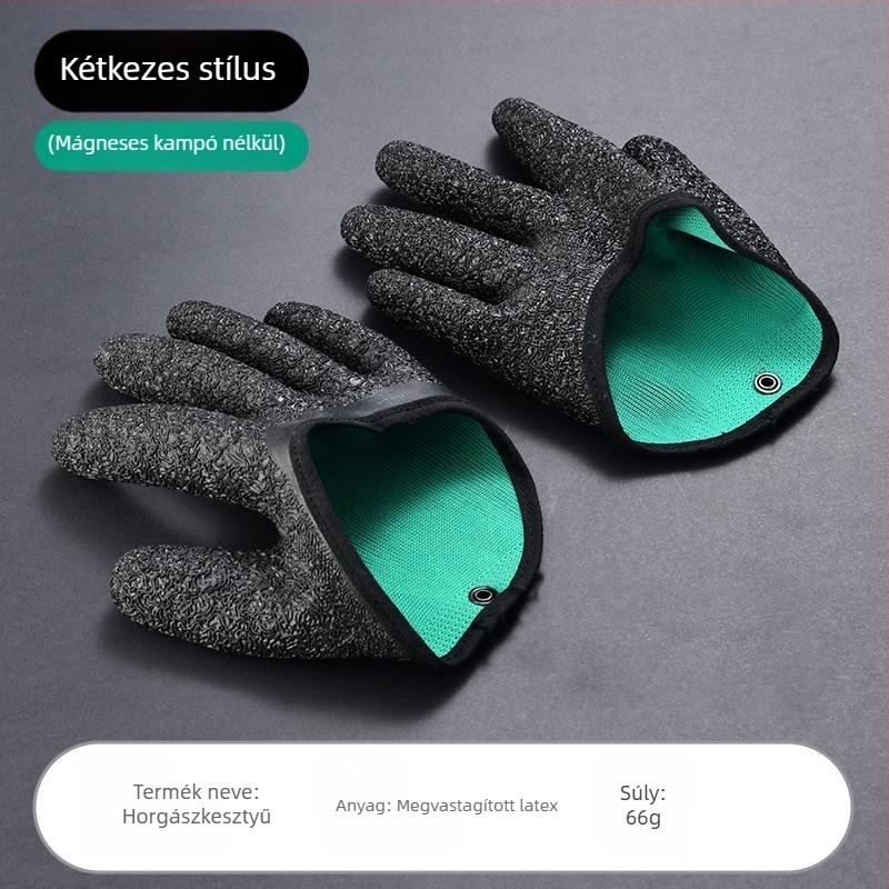 Kempinges horgász kesztyű, csúszásmentes és szúrásálló, téli tengeri horgászathoz műcsalikhoz
