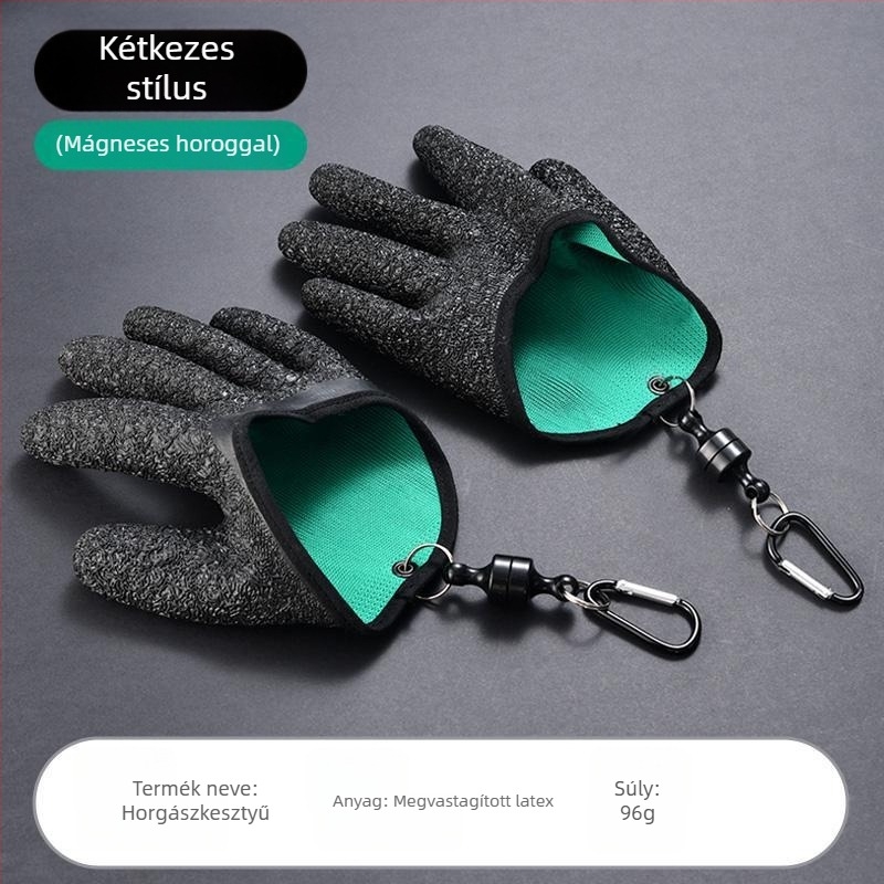 Kempinges horgász kesztyű, csúszásmentes és szúrásálló, téli tengeri horgászathoz műcsalikhoz