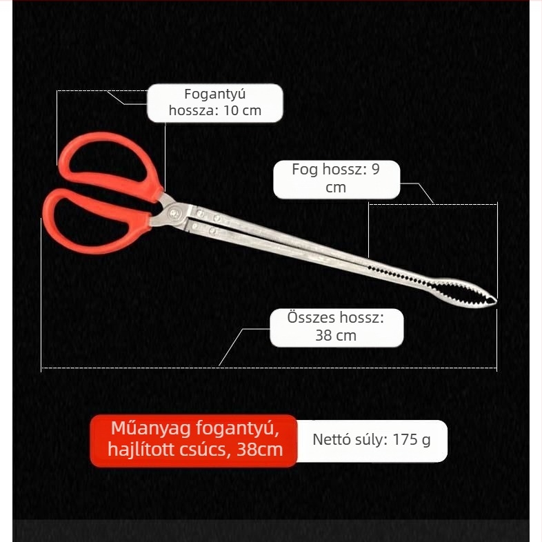 Mindenfunkciós tengeri fogóklipsz hosszú nyelekkel – vasból készült, márka Default items