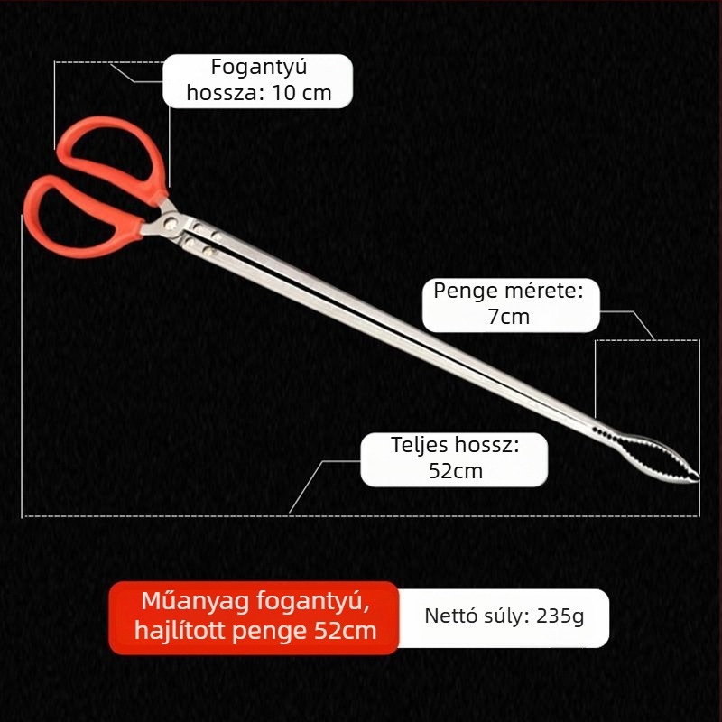 Mindenfunkciós tengeri fogóklipsz hosszú nyelekkel – vasból készült, márka Default items