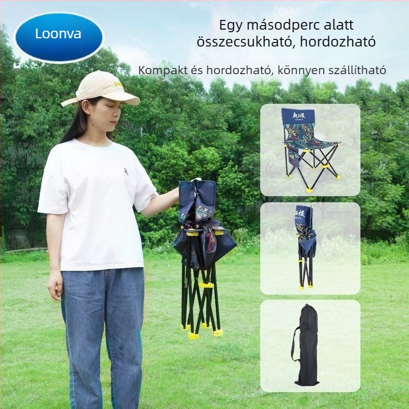 Other horgász szék, Oxford anyag, összecsukható, könnyű kültéri ülőalkalmatosság – 2025 nyári megjelenés