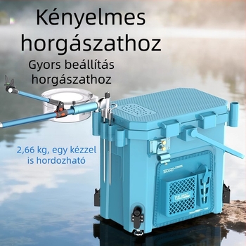 Jiazhi Horgászdoboz – Teljes készlet horgász vödörrel és élőhalas dobozzal vad horgászathoz