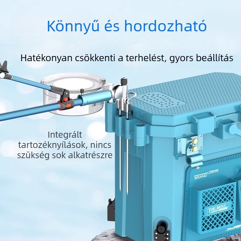 Jiazhi Horgászdoboz – Teljes készlet horgász vödörrel és élőhalas dobozzal vad horgászathoz