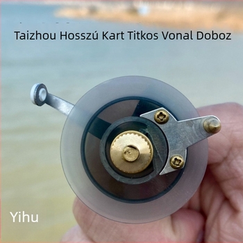 Mini kézi orsó horgászathoz, akril testtel, hagyományos dizájn