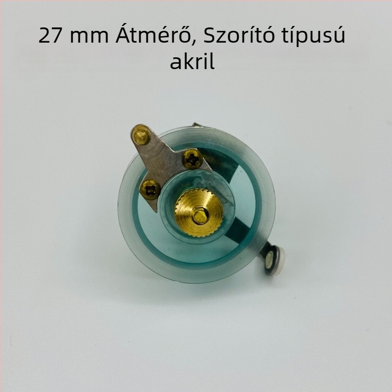 Mini kézi orsó horgászathoz, akril testtel, hagyományos dizájn