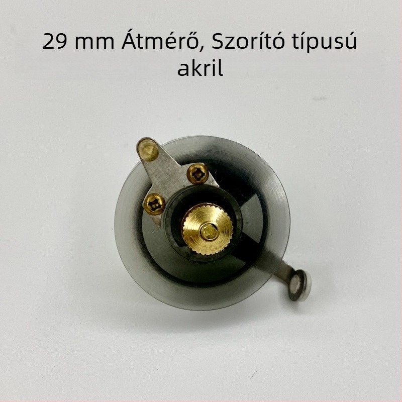 Mini kézi orsó horgászathoz, akril testtel, hagyományos dizájn
