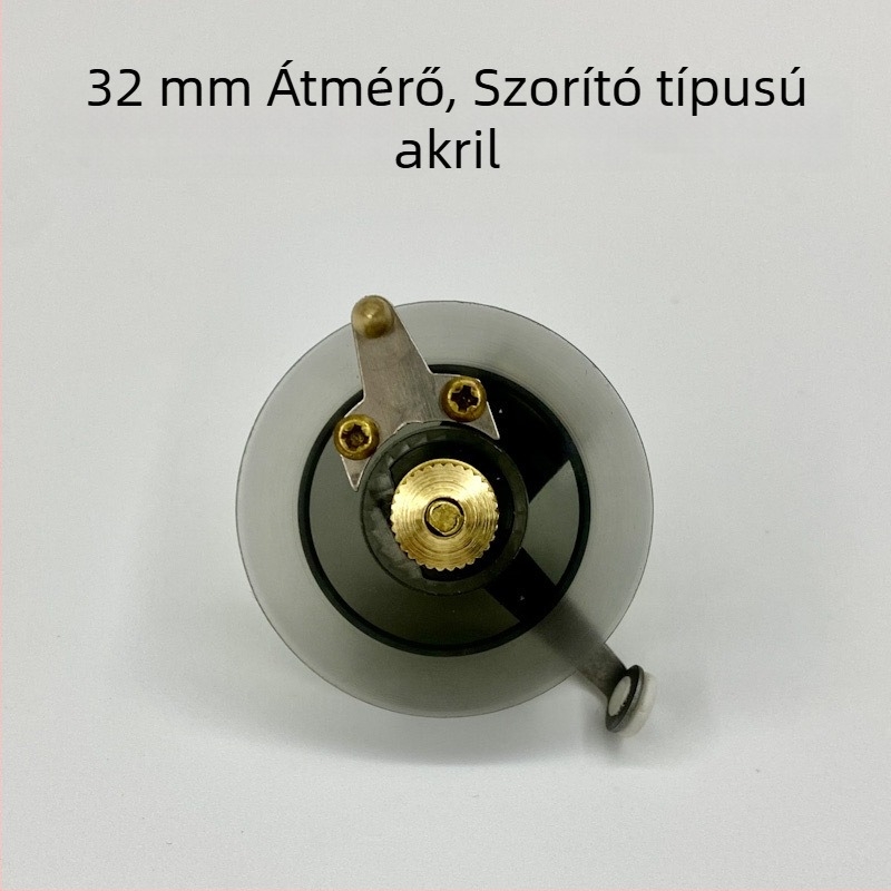 Mini kézi orsó horgászathoz, akril testtel, hagyományos dizájn
