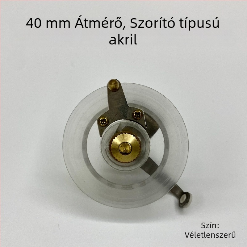 Mini kézi orsó horgászathoz, akril testtel, hagyományos dizájn