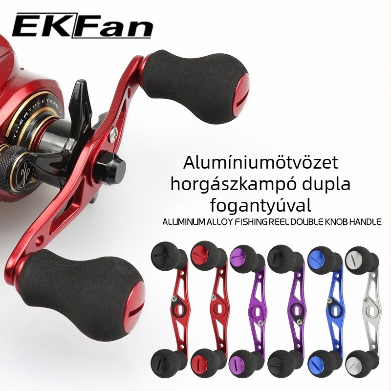 EKfan Horgászorsó kiegészítők – ultra könnyű, DIY módosított hajtókar, alumínium ötvözet és EVA anyag