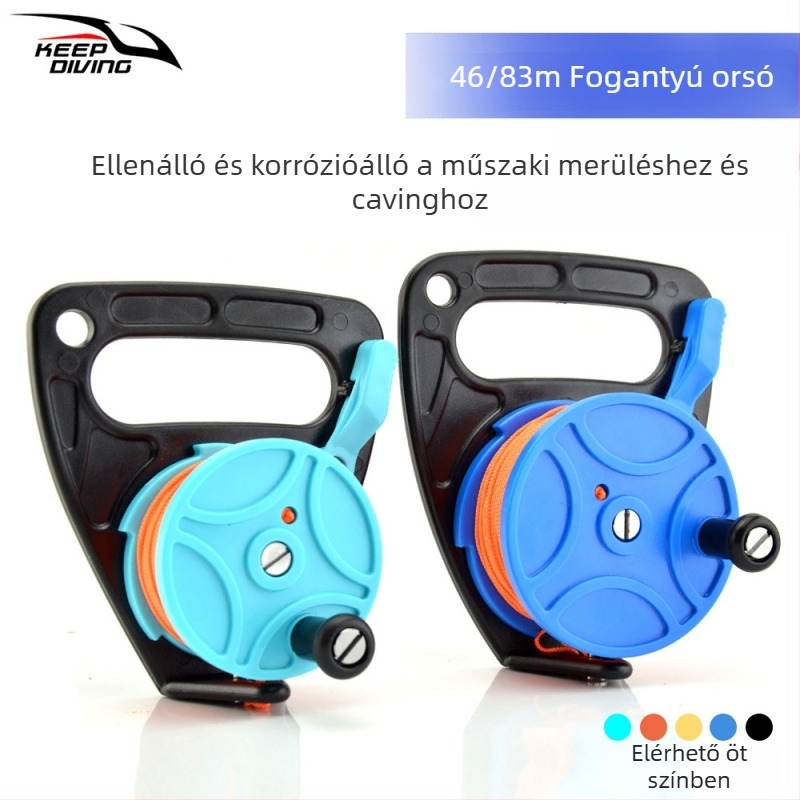 Búvárkezelő orsó KEEP DIVING | Anyag PC | Testreszabható feldolgozás | Licencelt magánmárka | Búvár világítás