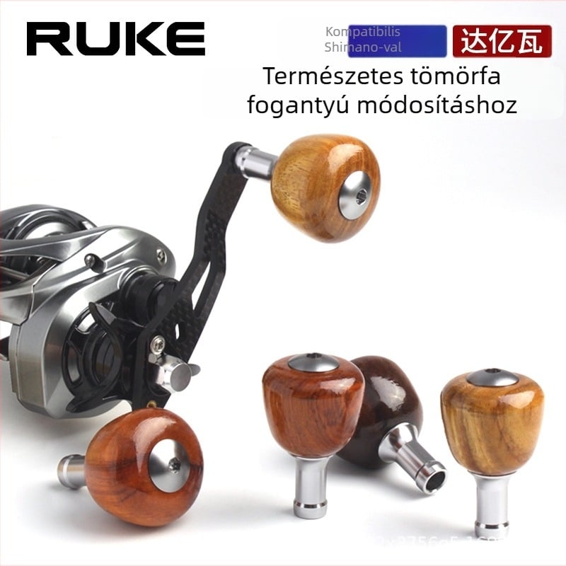 RUKE Horgászorsó kiegészítő fa markolattal