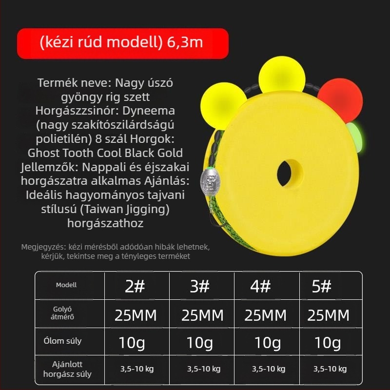 Fisherman Bang fűkarpára vonatkozó horgászfelszerelés csúszó úszóval, Seven-Star úszókkal és Luoyang golyókkal
