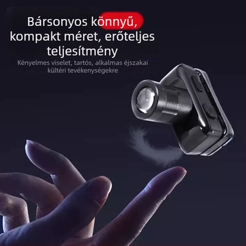Fejretes LED lámpa horgászathoz, újratölthető, 5W, 3000mAh, zoom, 200–500 m hatótávolság