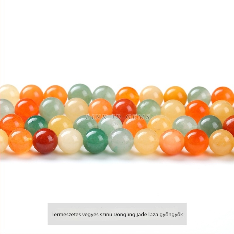 Aventurin gömb gyöngyök, vegyes színek, 8 mm, DIY ékszerekhez, divatos kiegészítők