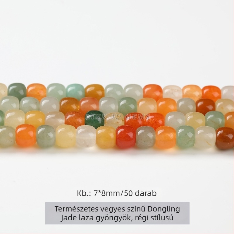 Aventurin gömb gyöngyök, vegyes színek, 8 mm, DIY ékszerekhez, divatos kiegészítők