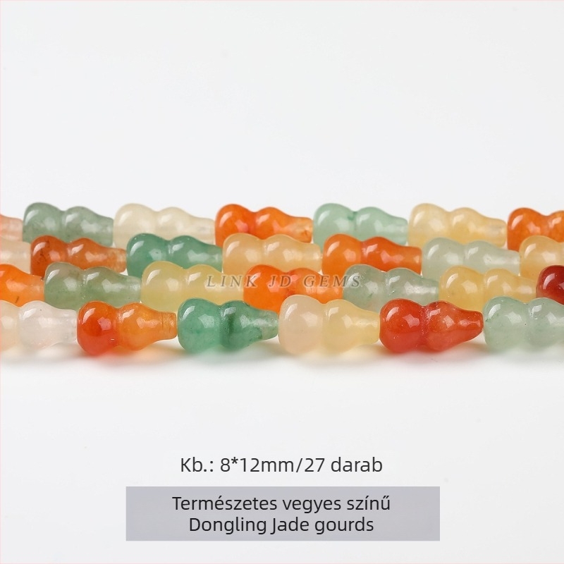 Aventurin gömb gyöngyök, vegyes színek, 8 mm, DIY ékszerekhez, divatos kiegészítők