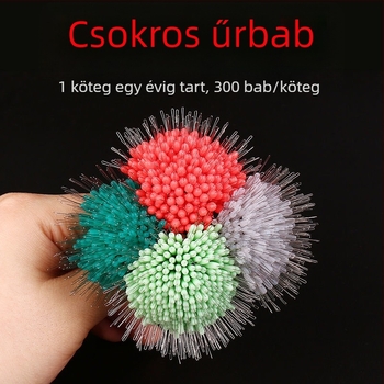Átlátszó szilikon gyöngyök horgászathoz, 300 db, magas koncentrikus pozícionálás