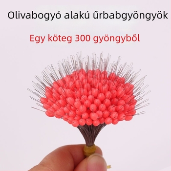 Átlátszó szilikon gyöngyök horgászathoz, 300 db, magas koncentrikus pozícionálás