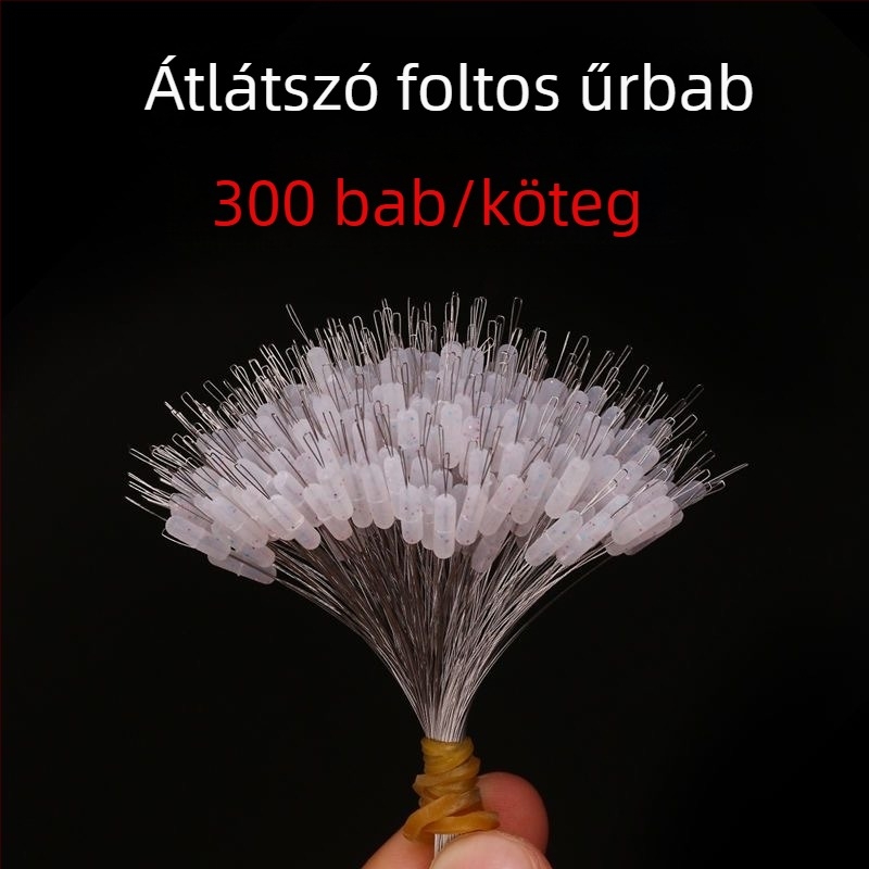 Átlátszó szilikon gyöngyök horgászathoz, 300 db, magas koncentrikus pozícionálás