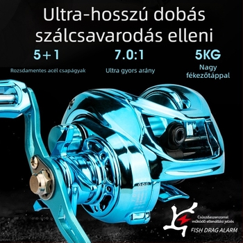 Comere horgászorsó, UV-kezelésű fém felület, hosszú dobás, univerzális tengeri és édesvízi használatra (40 darab/csomag)