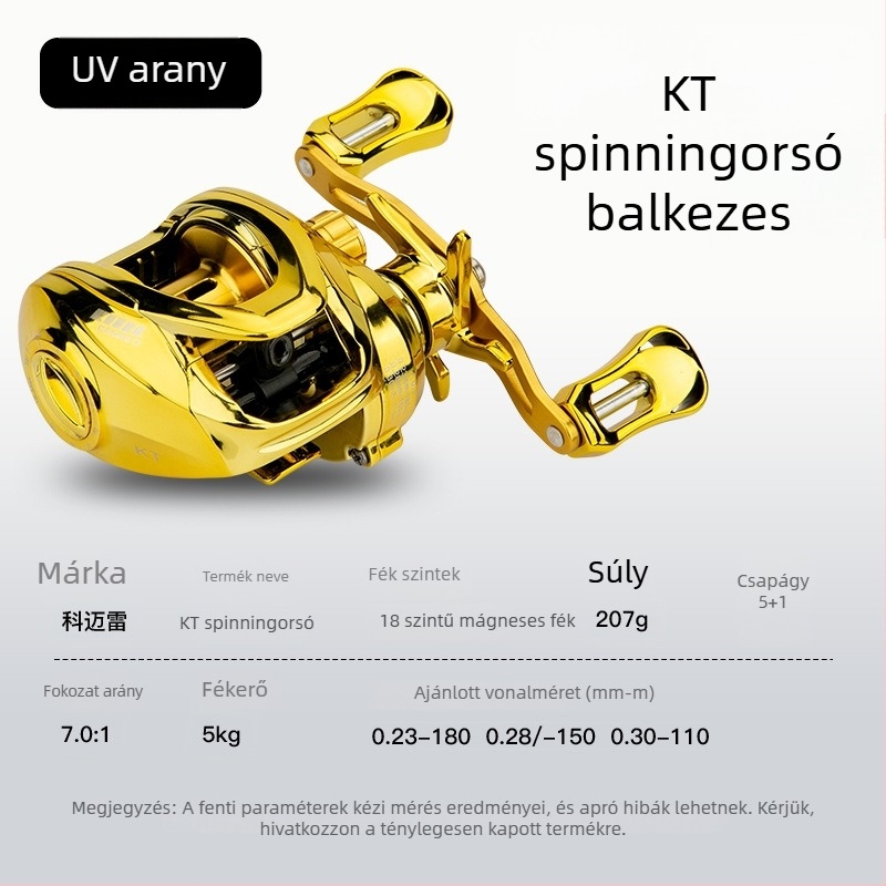 Comere horgászorsó, UV-kezelésű fém felület, hosszú dobás, univerzális tengeri és édesvízi használatra (40 darab/csomag)