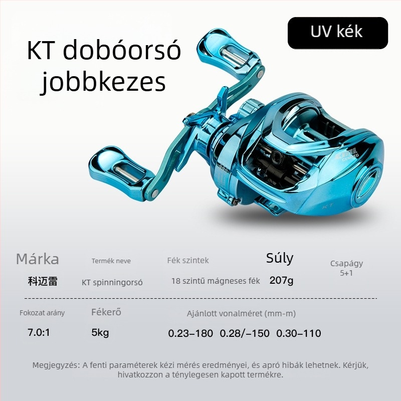 Comere horgászorsó, UV-kezelésű fém felület, hosszú dobás, univerzális tengeri és édesvízi használatra (40 darab/csomag)