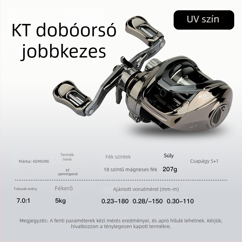 Comere horgászorsó, UV-kezelésű fém felület, hosszú dobás, univerzális tengeri és édesvízi használatra (40 darab/csomag)