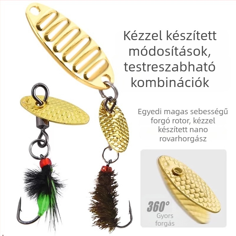 Réz alapanyagú mikro horgászcsali készlet – gyöngyök, forgók és kiegészítők, Kínában gyártva