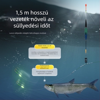 Horgászathoz vezető zsinórkészlet, kötésmentes, előre kötött integrált súly, anti-kavarodó fő zsinór, nejlon