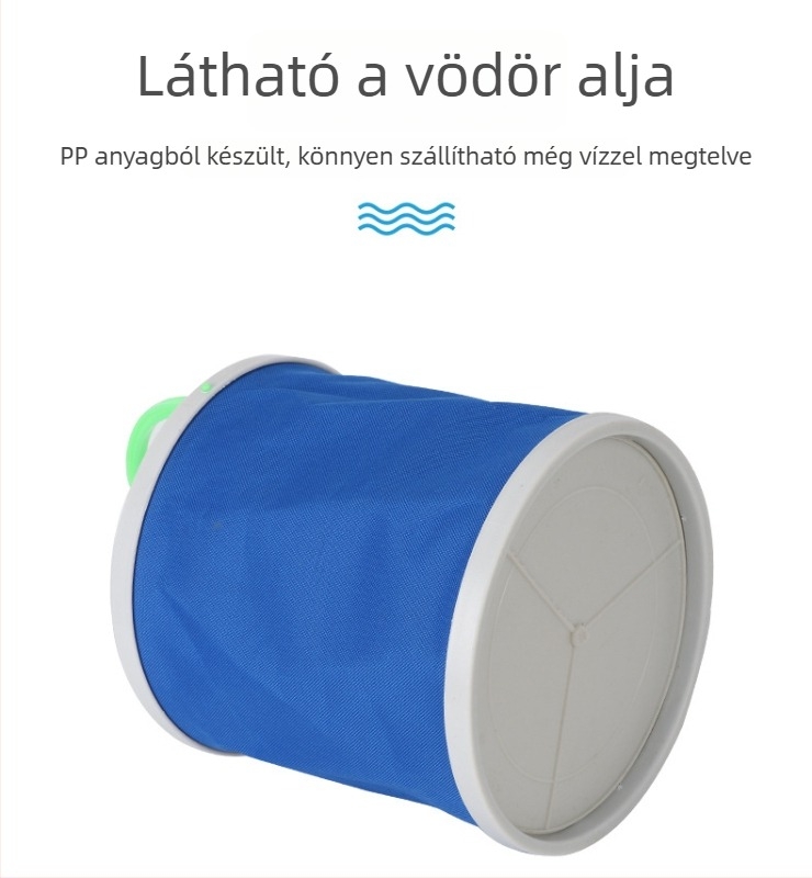 Összecsukható élőhalas vízvödör – hordozható, vízálló, ABS anyag; Jin Rong