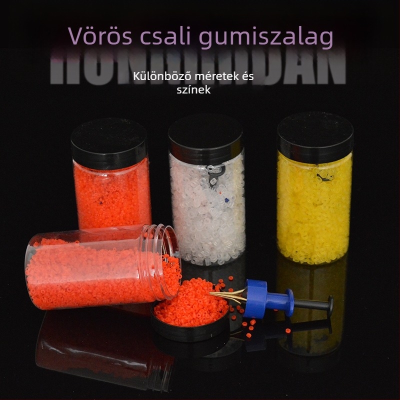 Horgászati kellékek kiegészítők: féregklipsz, csali pelletok, hordóba csomagolt alkatrészek; Márka Hongchuan; Anyag: Gumi