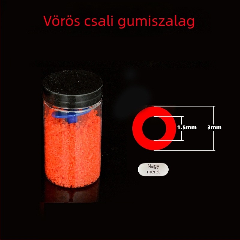 Horgászati kellékek kiegészítők: féregklipsz, csali pelletok, hordóba csomagolt alkatrészek; Márka Hongchuan; Anyag: Gumi