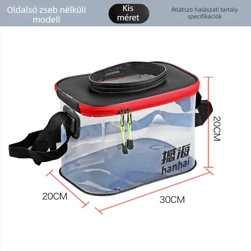 EVA anyagú horgász vödör – összecsukható, megerősített, tömeg 500 g