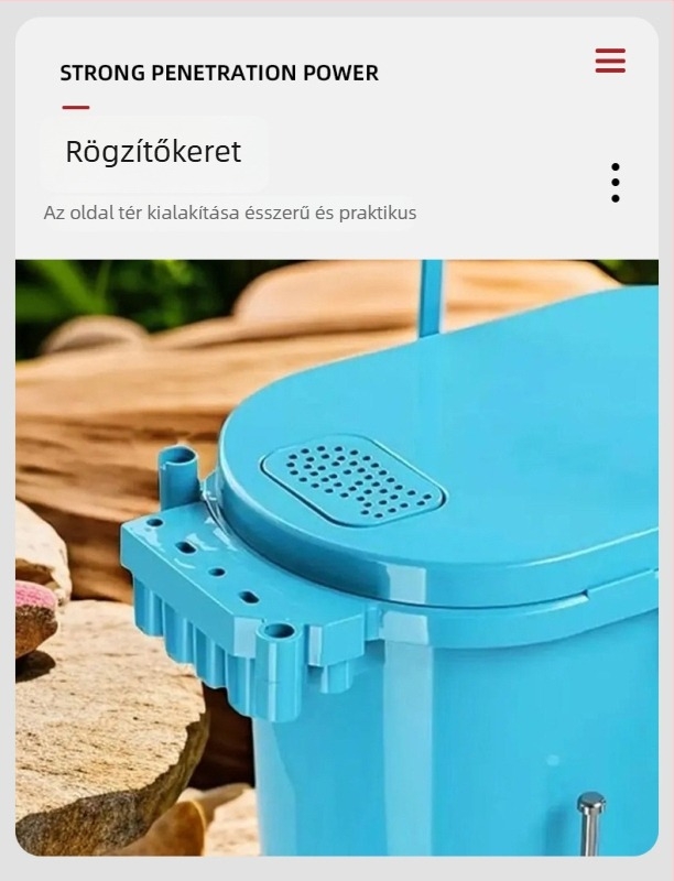 Többcélú horgászvödör húzható csaliválasztó tálcával, ovális alakú, vastag kemény burkolat, műanyag, 1,6 kg