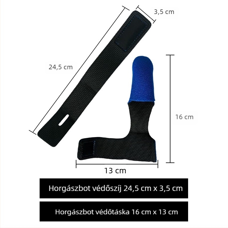 Gumi heveder készlet horgászbotokhoz Velcro-vel – botvédő készlet