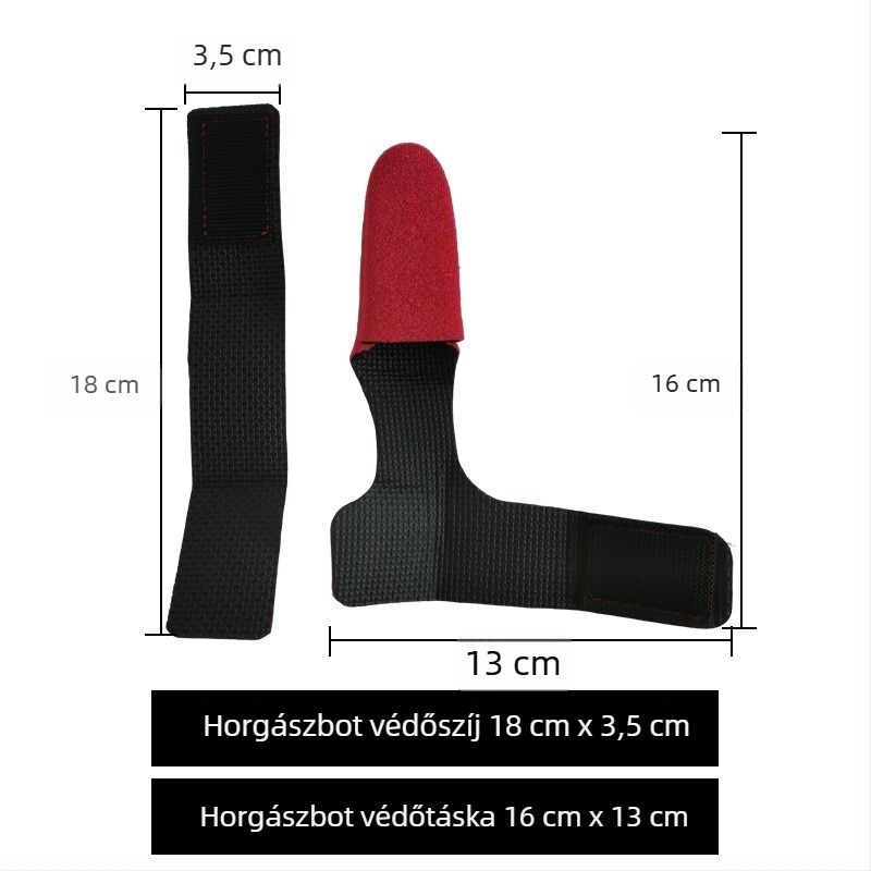 Gumi heveder készlet horgászbotokhoz Velcro-vel – botvédő készlet