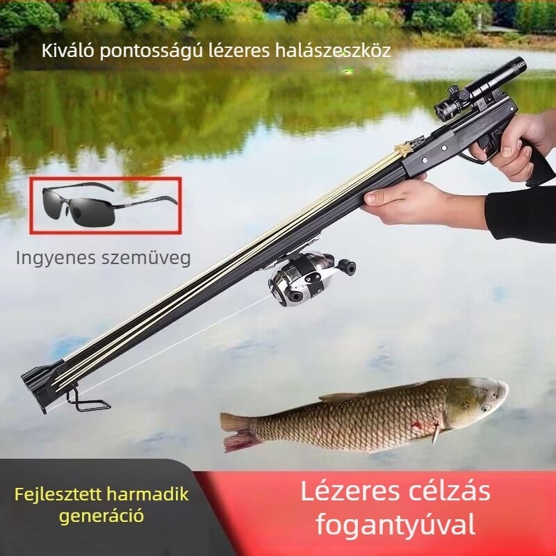 Harmadik generációs halászati fegyver infravörös funkcióval, dartszett és orsó